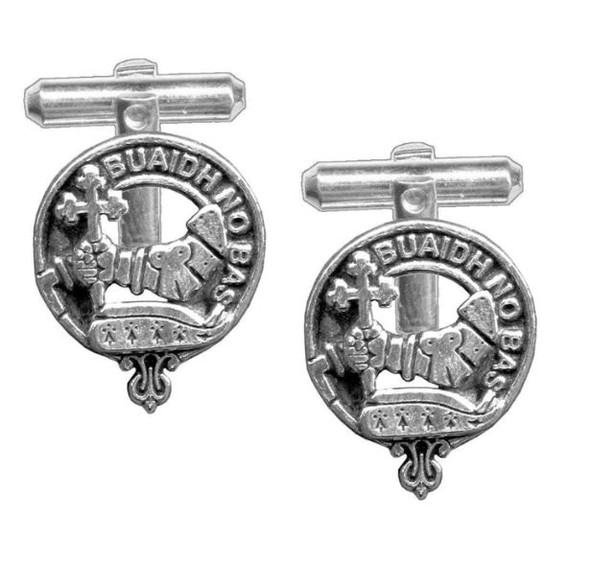 MacDougall Clan Badge Sterling Silver Clan Crest Cufflinks