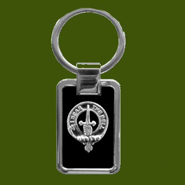 Barclay Clan Badge Stainless Steel Pewter Clan Crest Keyring