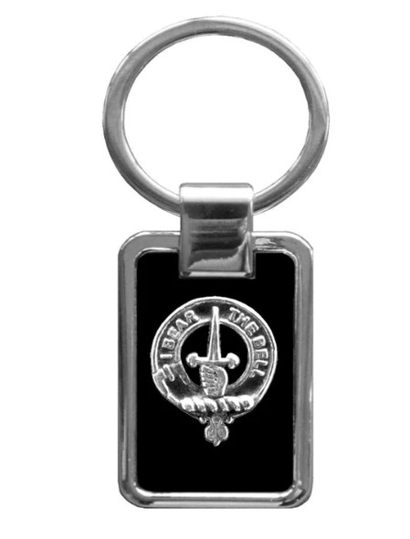 Barclay Clan Badge Stainless Steel Pewter Clan Crest Keyring