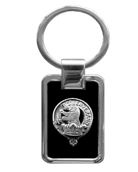 Beveridge Clan Badge Stainless Steel Pewter Clan Crest Keyring