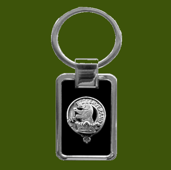 Beveridge Clan Badge Stainless Steel Pewter Clan Crest Keyring