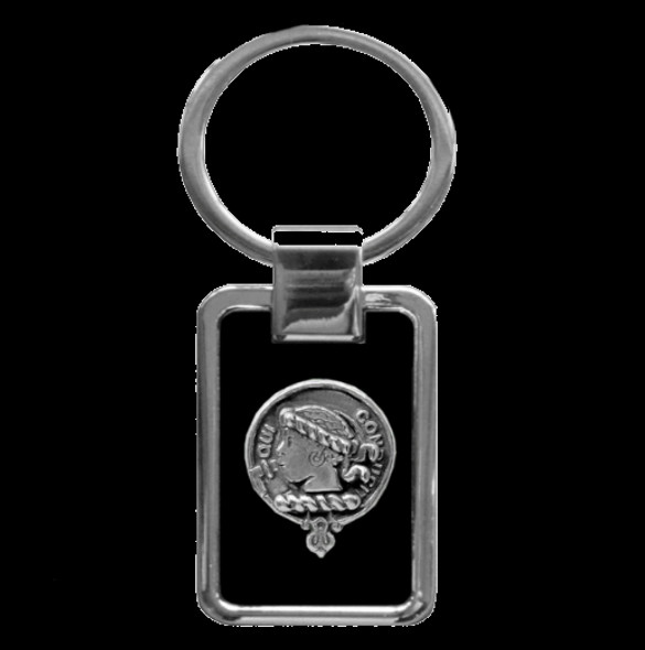 Borthwick Clan Badge Stainless Steel Silver Clan Crest Keyring