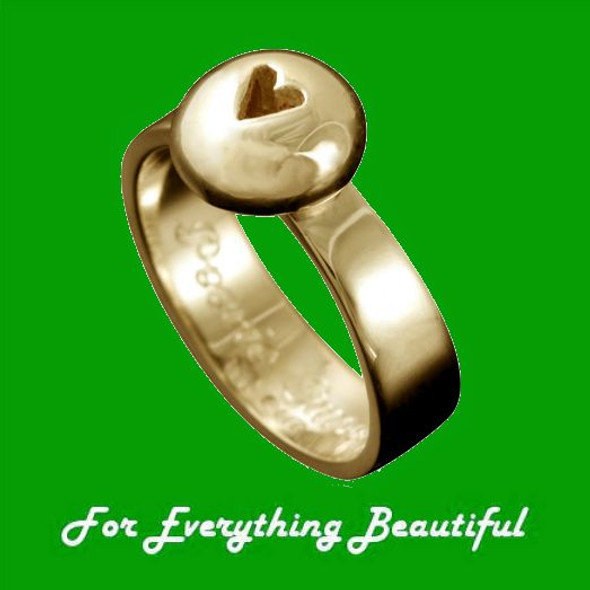 Peerie Smoorikins Little Kisses Ladies 9K Yellow Gold Ring Band Size A-Q