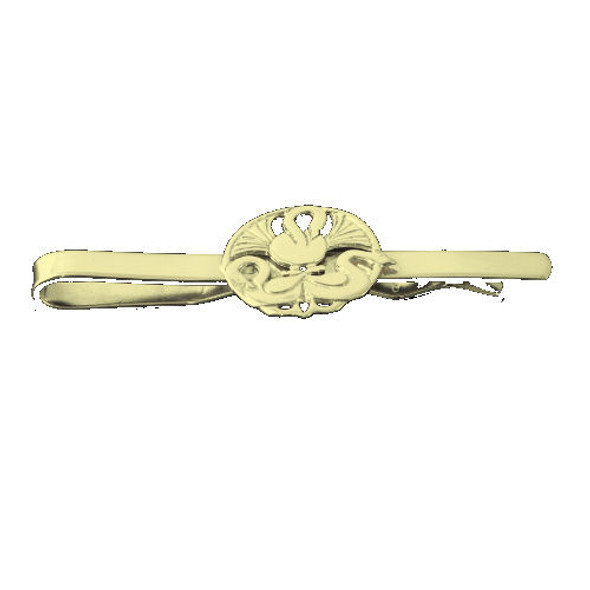 Three Nornes Norse Design Mens 9K Yellow Gold Tie Bar Tie Clip