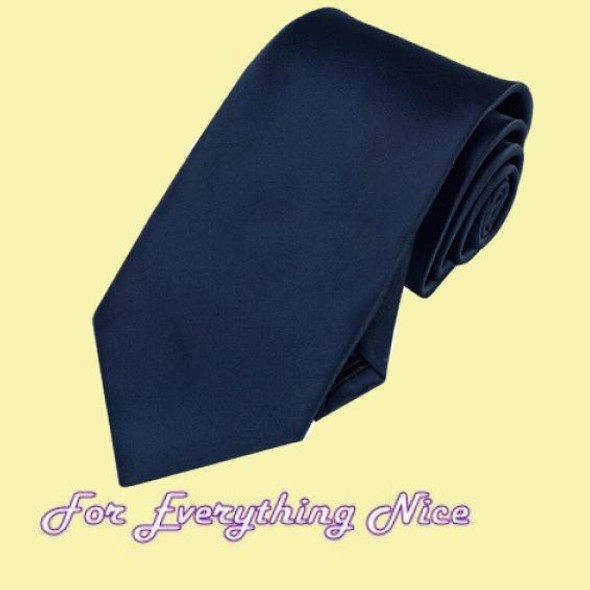 Dark Midnight Blue Formal Groomsmen Groom Wedding Straight Mens Neck Tie