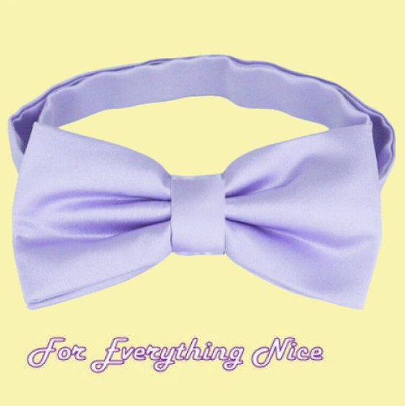 Lilac Purple Formal Groomsmen Groom Wedding Mens Neck Bow Tie