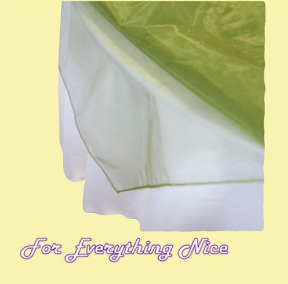 Sage Green Organza Table Overlay Decorations 60 inches x 1