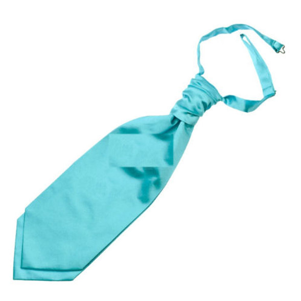 Aqua Turquoise Formal Groomsmen Groom Wedding Straight Mens Cravat Necktie