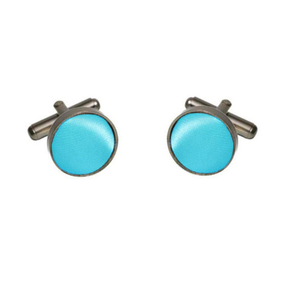 Aqua Turquoise Formal Groomsmen Groom Wedding Mens Cufflinks Five Sets