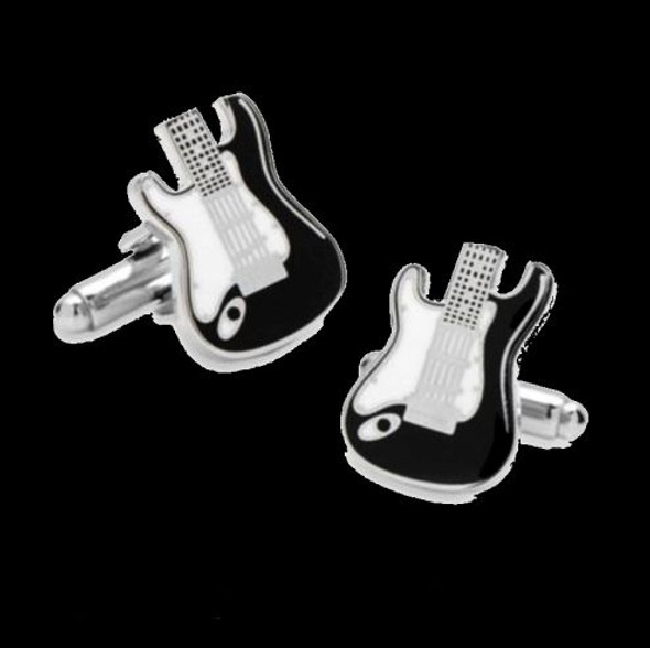Electric Guitar Formal Groomsmen Groom Wedding Mens Cufflinks Two Sets
