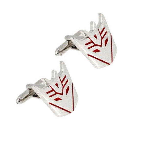 Decepticon Red Transformers Formal Groomsmen Wedding Mens Cufflinks Two Sets