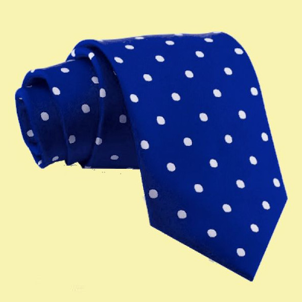Navy Blue White Polka Dots Formal Wedding Straight Mens Neck Tie Navy Blue White Polka Dots Formal Wedding Straight Mens Neck Tie