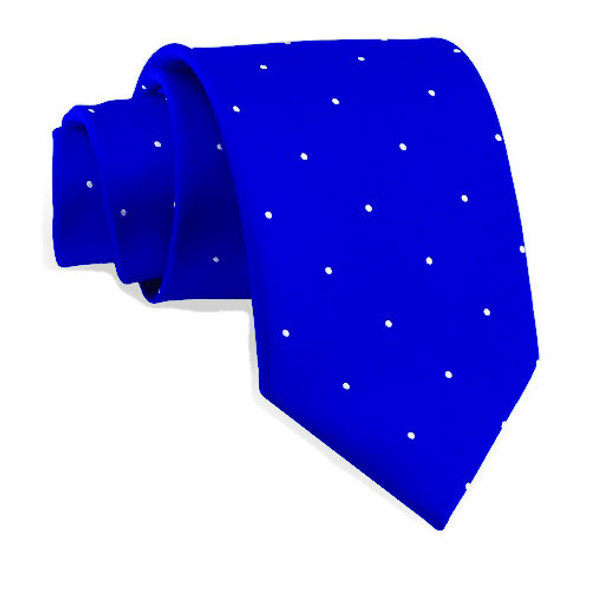 Royal Blue White Pin Dots Formal Wedding Straight Mens Neck Tie Royal Blue White Pin Dots Formal Wedding Straight Mens Neck Tie