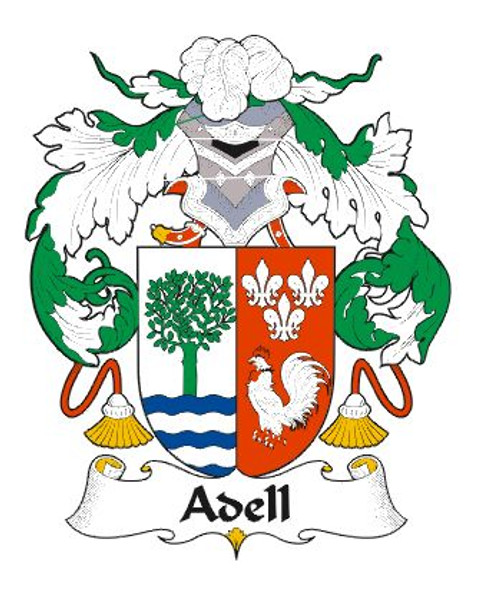 Adell Spanish Coat of Arms Large Print Adell Spanish Family Crest