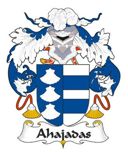 Ahajadas Spanish Coat of Arms Print Ahajadas Spanish Family Crest Print