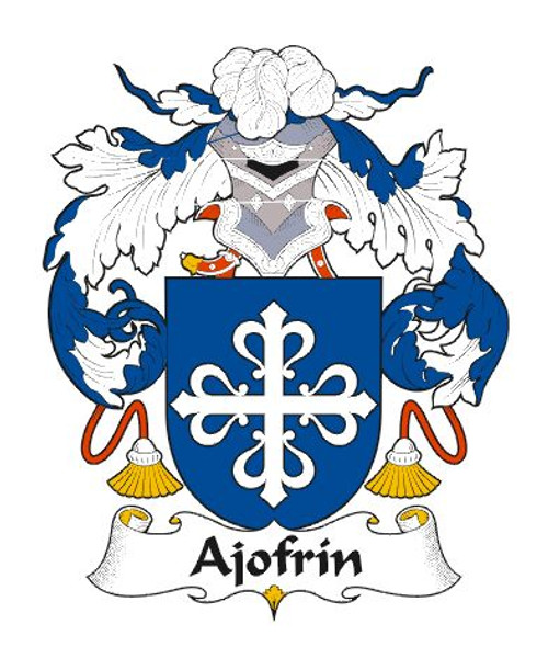Ajofrin Spanish Coat of Arms Large Print Ajofrin Spanish Family Crest