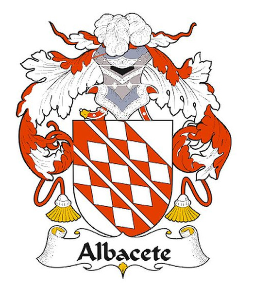 Albacete Spanish Coat of Arms Large Print Albacete Spanish Family Crest