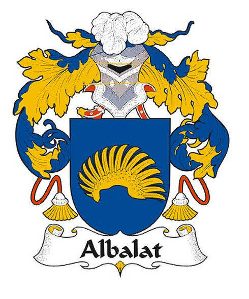 Albalat Spanish Coat of Arms Print Albalat Spanish Family Crest Print