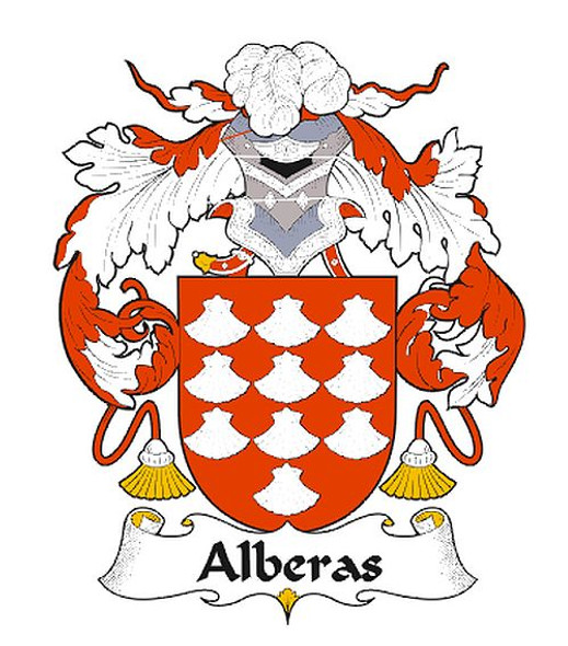 Alberas Spanish Coat of Arms Large Print Alberas Spanish Family Crest