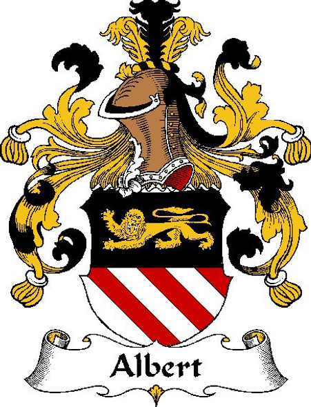 Albert German Coat of Arms Large Print Albert German Family Crest