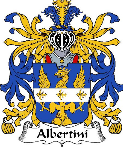 Albertini Italian Coat of Arms Large Print Albertini Italian Family Crest