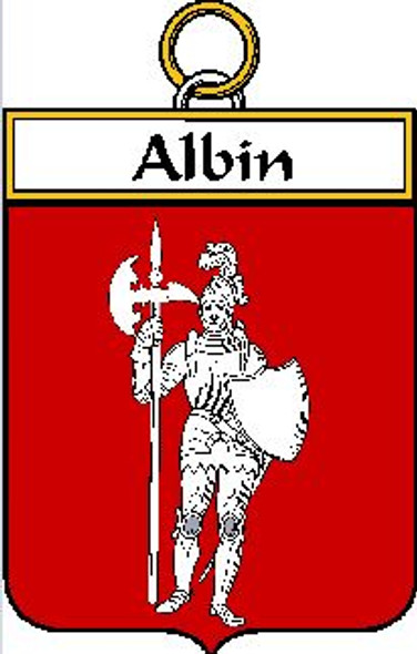 Albin French Coat of Arms Large Print Albin French Family Crest