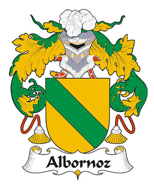 Albornoz Spanish Coat of Arms Large Print Albornoz Spanish Family Crest
