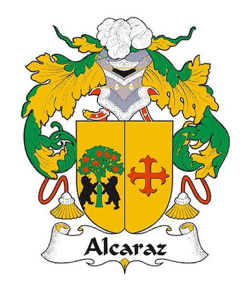Alcaraz Spanish Coat of Arms Print Alcaraz Spanish Family Crest Print