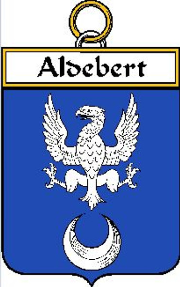 Aldebert French Coat of Arms Large Print Aldebert French Family Crest