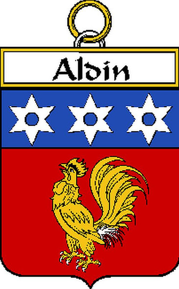Aldin French Coat of Arms Large Print Aldin French Family Crest
