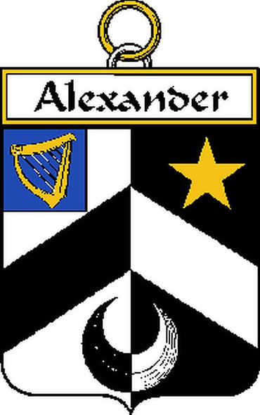 Alexander Irish Coat of Arms Large Print Alexander Irish Family Crest