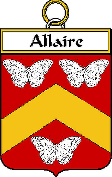 Allaire French Coat of Arms Large Print Allaire French Family Crest