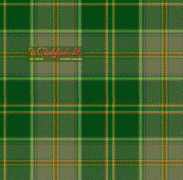 All Ireland Green Ancient Double Width 11oz Lightweight Tartan Wool Fabric