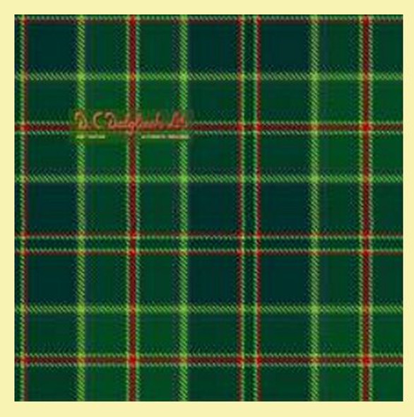 All Ireland Green Modern Double Width 11oz Lightweight Tartan Wool Fabric