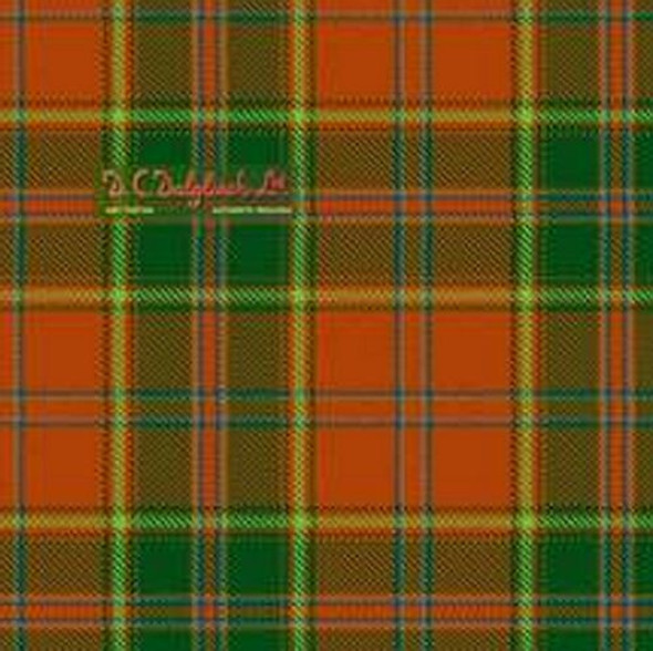 All Ireland Red Ancient Double Width 11oz Lightweight Tartan Wool Fabric