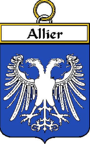 Allier French Coat of Arms Large Print Allier French Family Crest