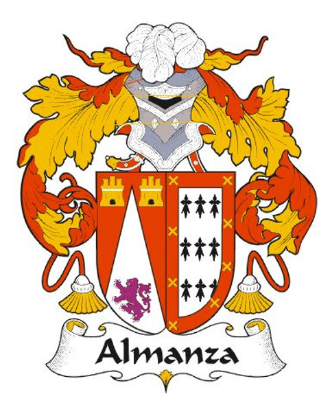 Almanza Spanish Coat of Arms Large Print Almanza Spanish Family Crest