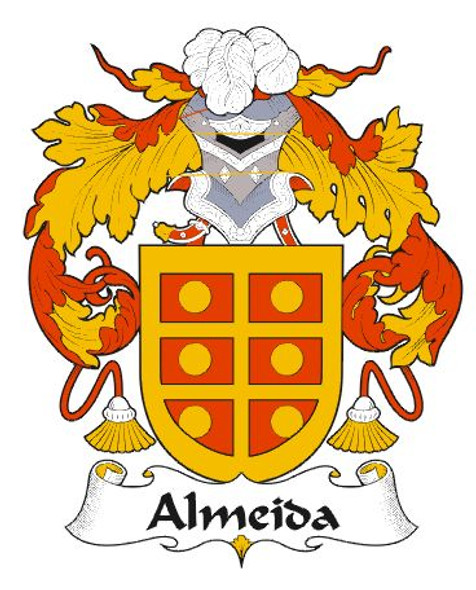 Almeida Spanish Coat of Arms Print Almeida Spanish Family Crest Print