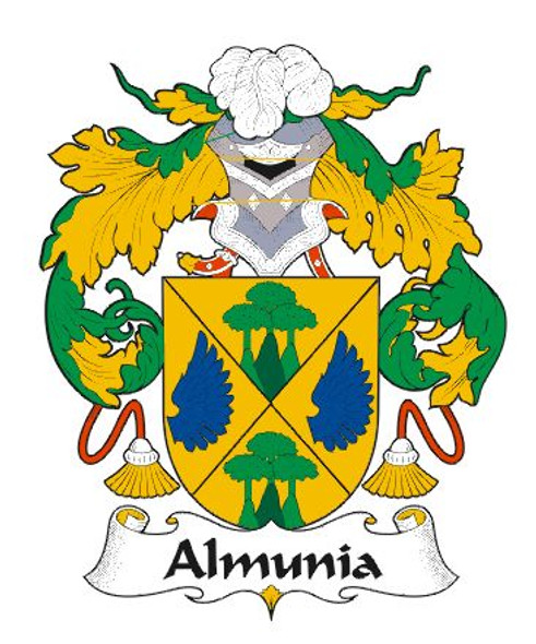 Almunia Spanish Coat of Arms Large Print Almunia Spanish Family Crest