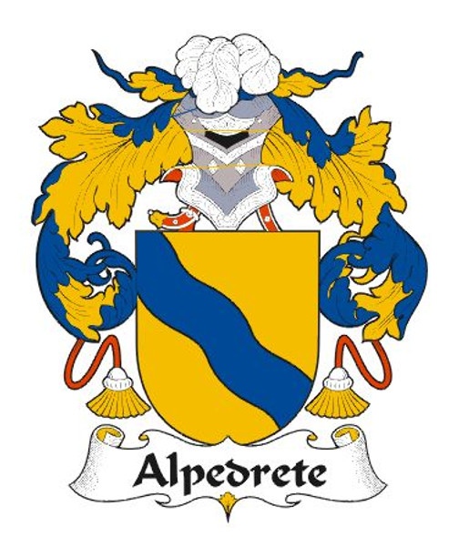 Alpedrete Spanish Coat of Arms Large Print Alpedrete Spanish Family Crest
