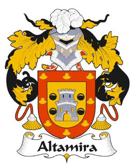 Altamira Spanish Coat of Arms Large Print Altamira Spanish Family Crest