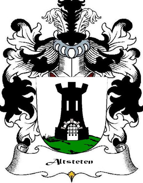 Altsteten Swiss Coat of Arms Large Print Altsteten Swiss Family Crest