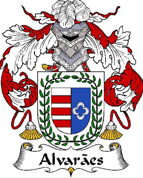 Alvaraes Spanish Coat of Arms Print Alvaraes Spanish Family Crest Print
