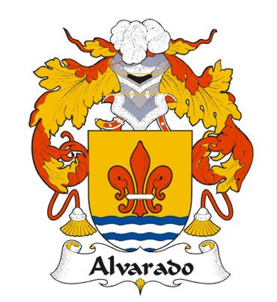 Alvarado Spanish Coat of Arms Large Print Alvarado Spanish Family Crest