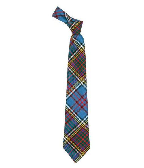 Anderson Modern Clan Tartan Springweight Wool Straight Boys Neck Tie