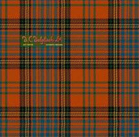 Anderson Of Kinneddar Red Ancient Single Width 4oz Tartan Pure Silk Fabric