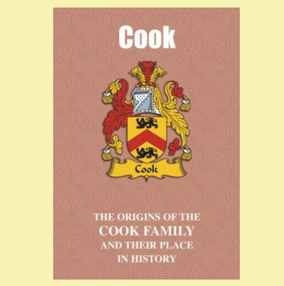 Cook Coat Of Arms History English Family Name Origins Mini Book