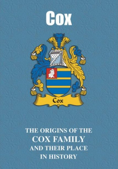 Cox Coat Of Arms History English Family Name Origins Mini Book