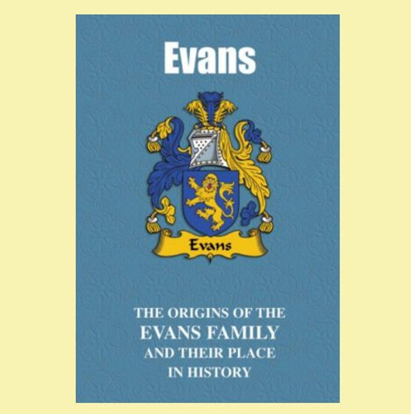 Evans Coat Of Arms History English Family Name Origins Mini Book