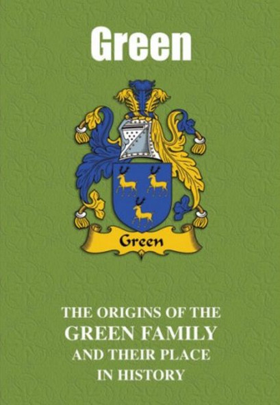 Green Coat Of Arms History English Family Name Origins Mini Book